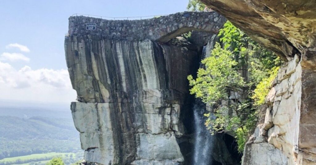 Lookout Mountain with view of waterfall