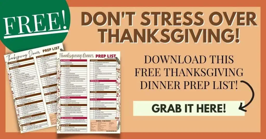 Free Thanksgiving Printable. Thanksgiving Prep List