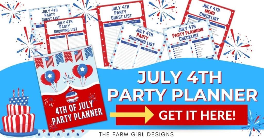 Printable 4th of July Party Planner