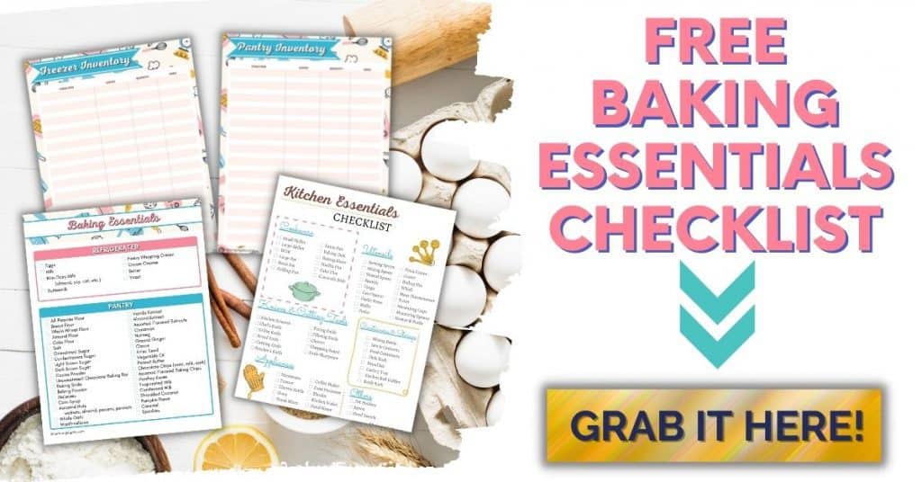 Free Baking Essentials & Pantry Inventory Checklist