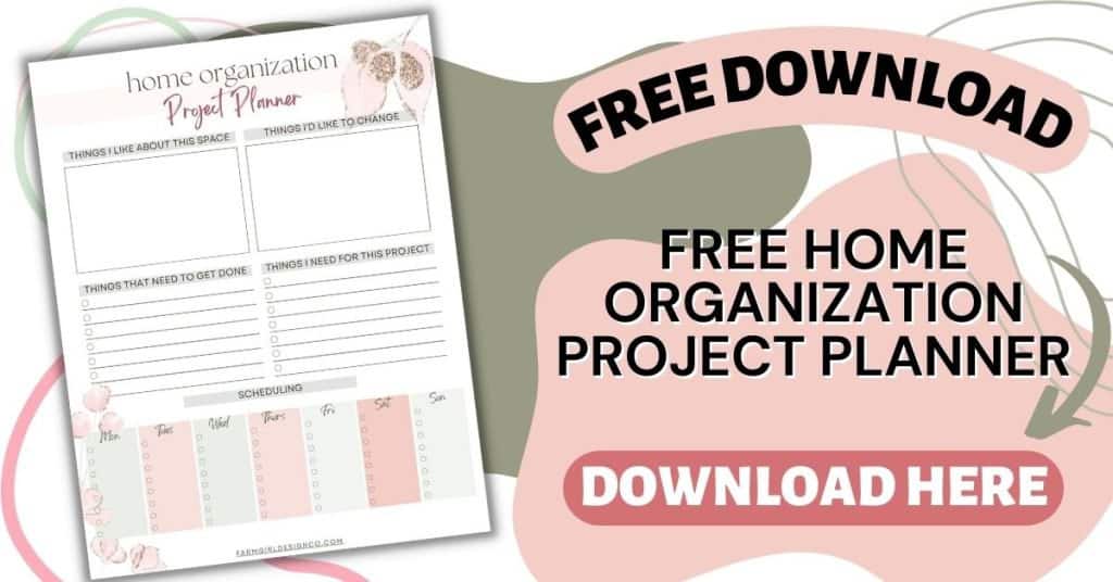 The kitchen is the heart of the home. Keeping it organized is key. Ready to get started? Check out these easy Kitchen Organization Ideas. Be sure to also download the free home organization printable. These easy organization hacks will help you organize your home.