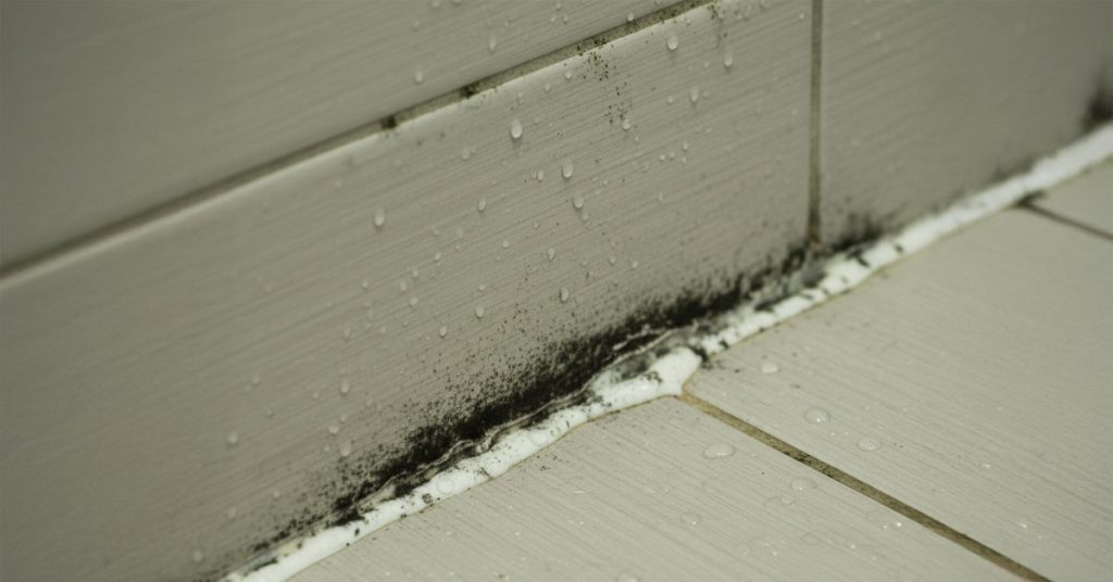 Musta home kylpyhuoneessa