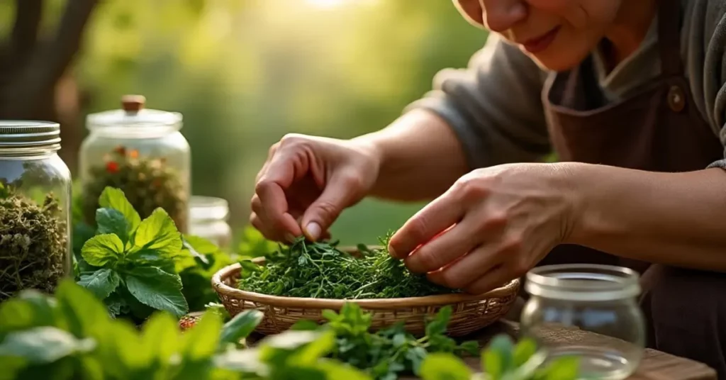 Preparing Medicinal Herbs by Jason Berkes