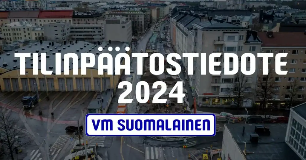 Tilinpäätöstiedote 2024