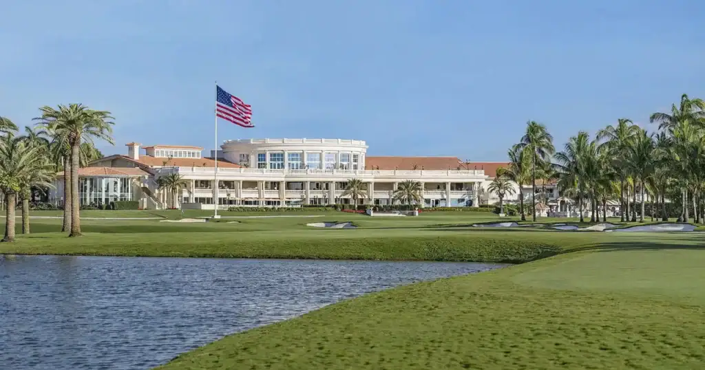 Scenic view of Trump National Doral’s Blue Monster course during the Miami Championship 2026 PGA Tour, where prestige meets precision in the world of golf.