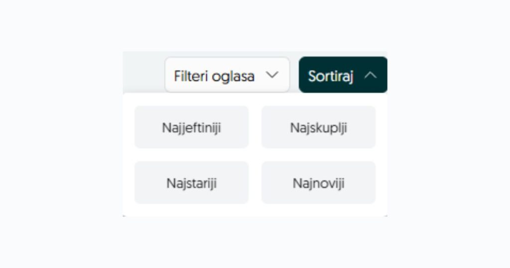 OLX pretraga - treći prikaz