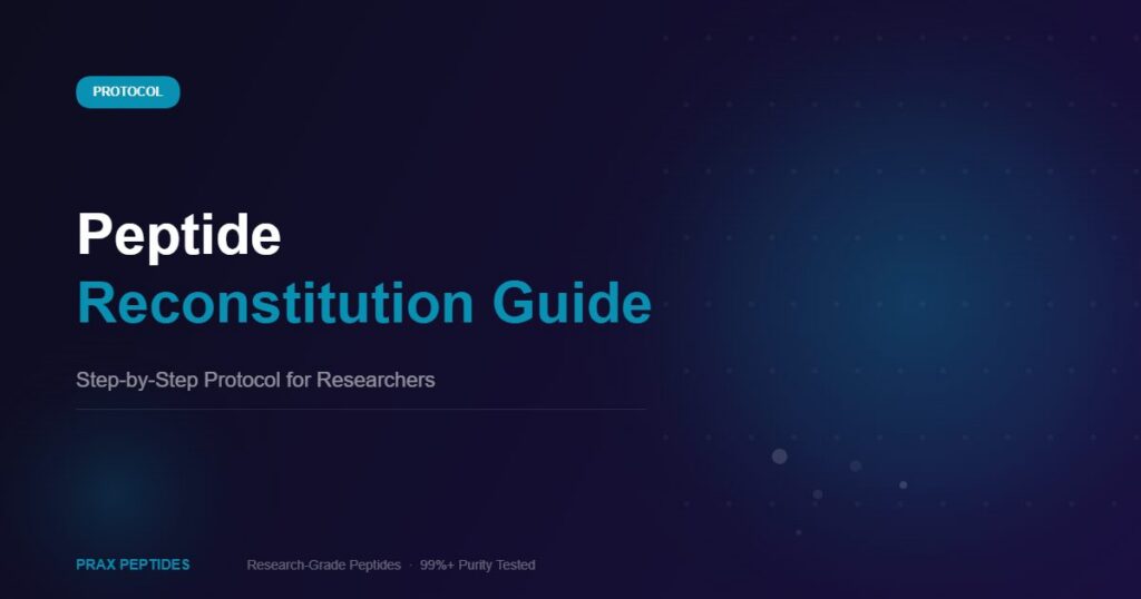 Peptide reconstitution guide step by step