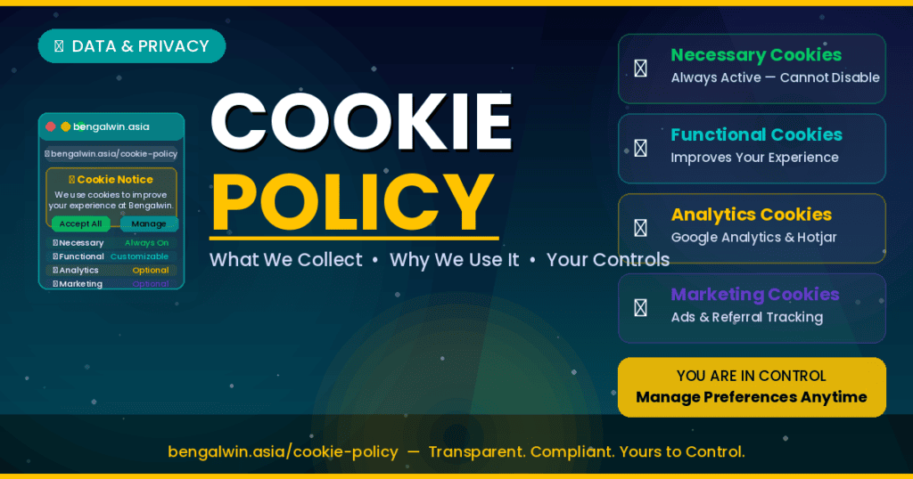Bengalwin Cookie Policy — Understanding necessary, functional, analytics and marketing cookies on bengalwin.asia for Bangladesh players