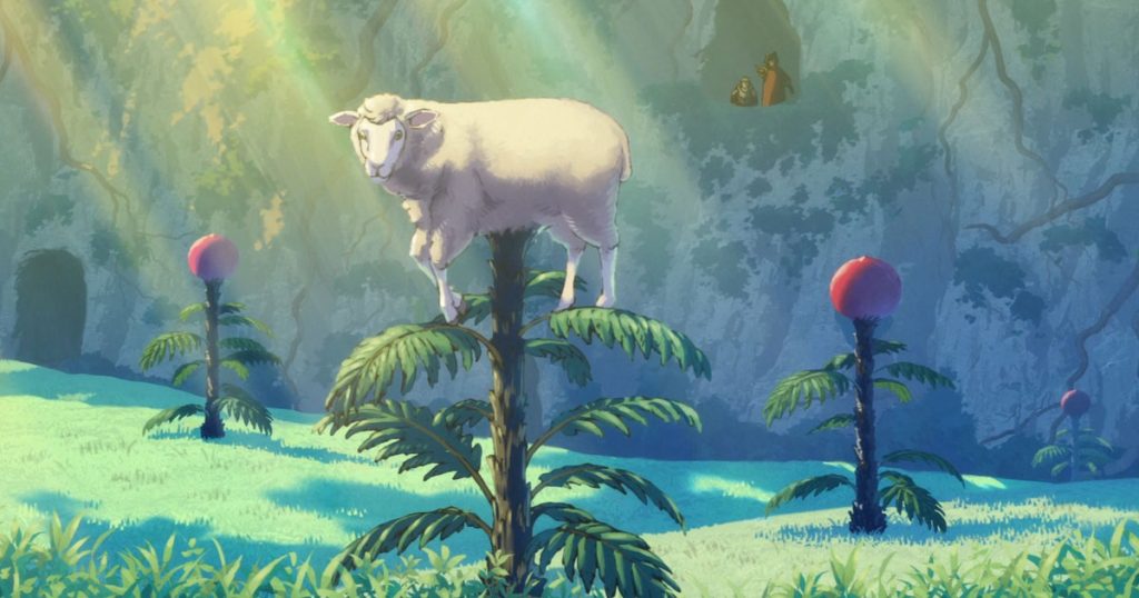 dungeon food anime agnello vegetale