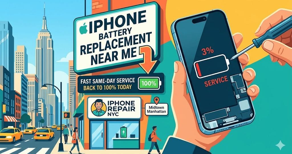 iPhone Battery Replacement in NYC