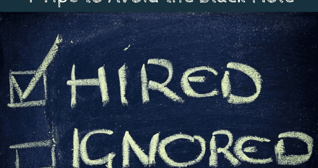Four Key Tips for Avoiding the “Black Hole” When Applying for Jobs