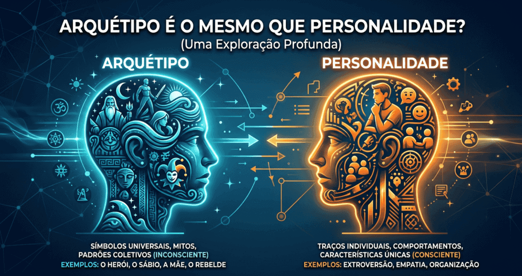 Arquétipos de Jung: O Que São, Quais São e Como Funcionam? 3 Firefly Gemini Flash crie uma imagem 1200x628 que ilustre um artigo arquetipo e o mesmo que personalidade 109988
