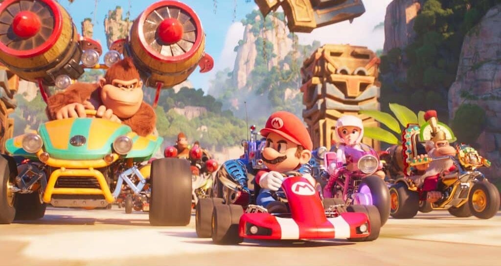 super mario bros film kart