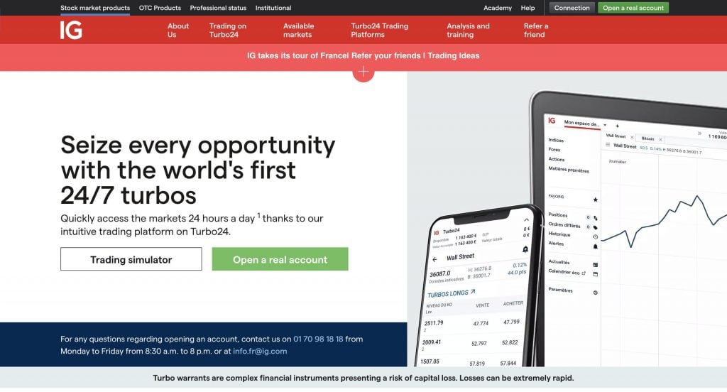 Benefits and payout rates of IG Market Affiliate Program