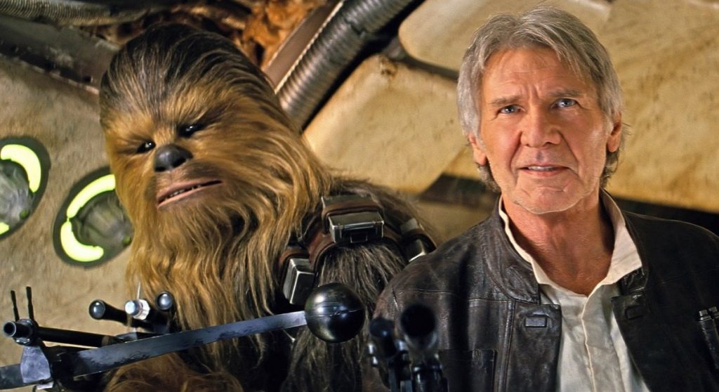 star wars il risveglio della forza han solo chewbacca