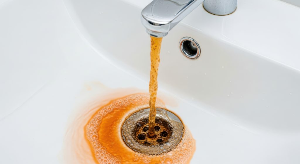 rusty water
