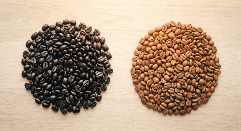 café comercial quemado vs café de especialidad