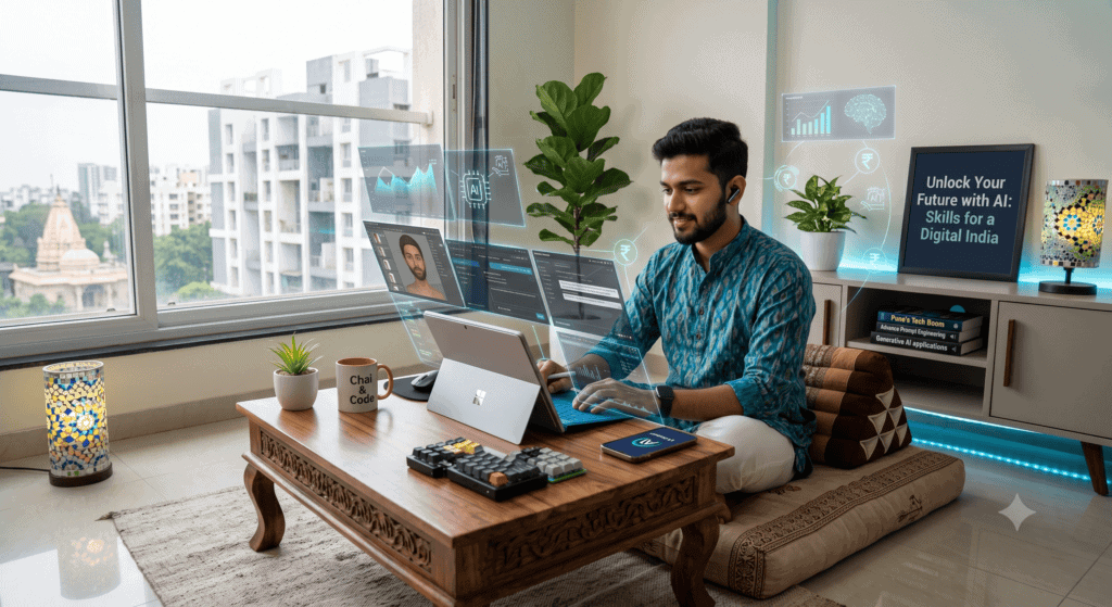 Discover 20 practical ways to make money using AI from home in India in 2026, including freelancing, YouTube, blogging, SEO, digital products, and AI services.