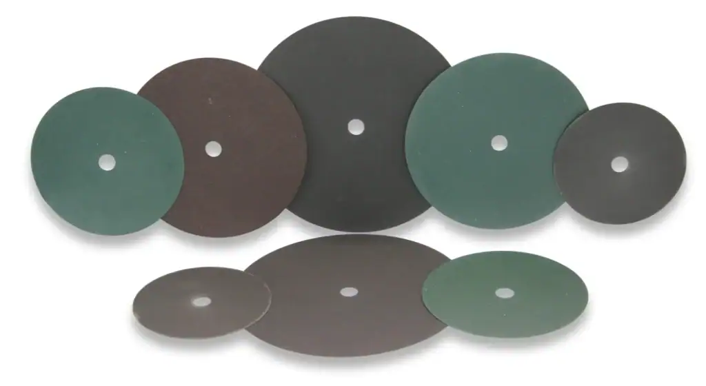 abrasive cut-off wheels and polishing discs used for precision cutting and finishing tasks