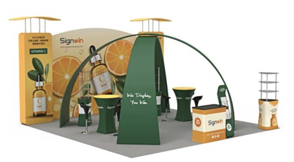 Tradeshow booth rendering