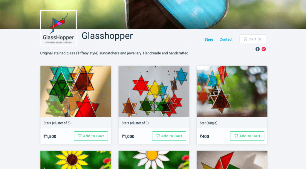 mojoStores August - Instamojo- GlassHopper