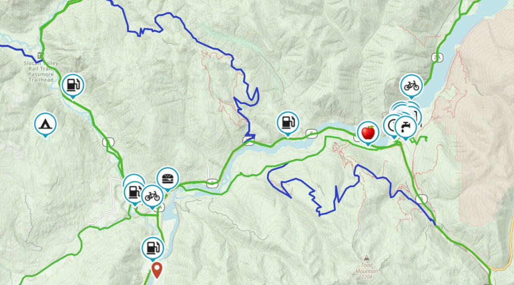 Nelson BC is a destination hub for cruiser ADV and dual sport motorcycle adventures to ride paved and gravel routes.