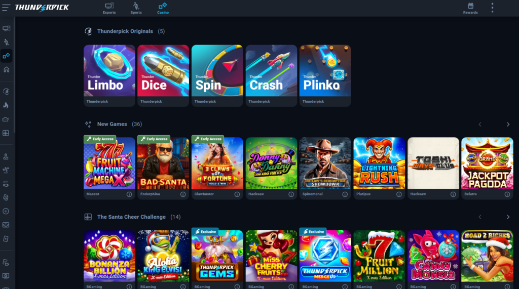 thunderpick casino games - thunderpick review