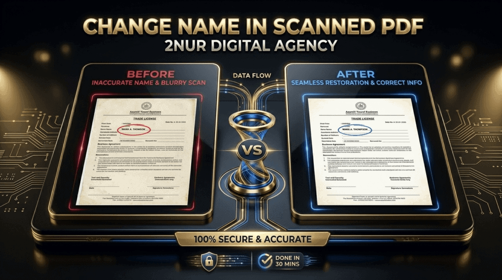 Change Name in Scanned PDF