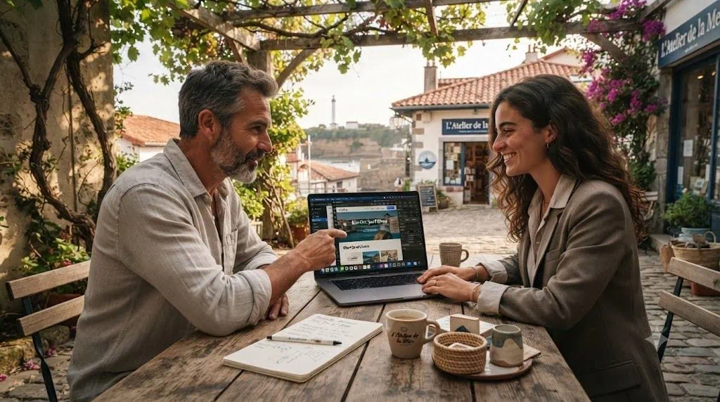WordPress ou Webflow : lequel pour un site pro local à Biarritz ?