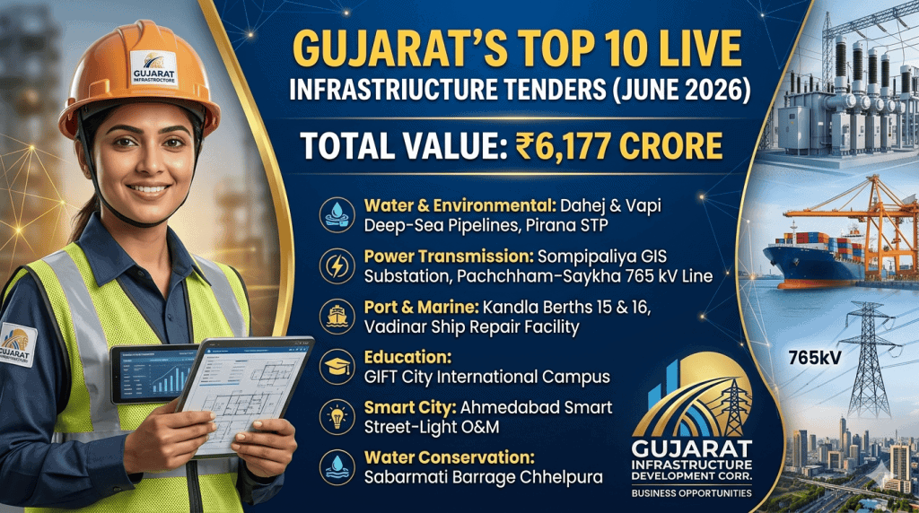 Top 10 Live Infrastructure Tenders in Gujarat 2026 Worth ₹6,177 Crore ...