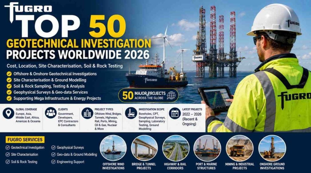 Fugro Top 50 Geotechnical Investigation Projects Worldwide 2026 – Cost ...