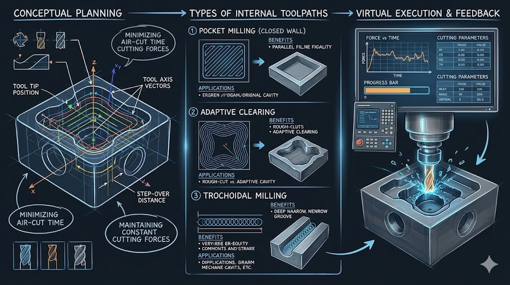 TOOLPATH PLANNING FOR CNC INTERNAL CAVITIES