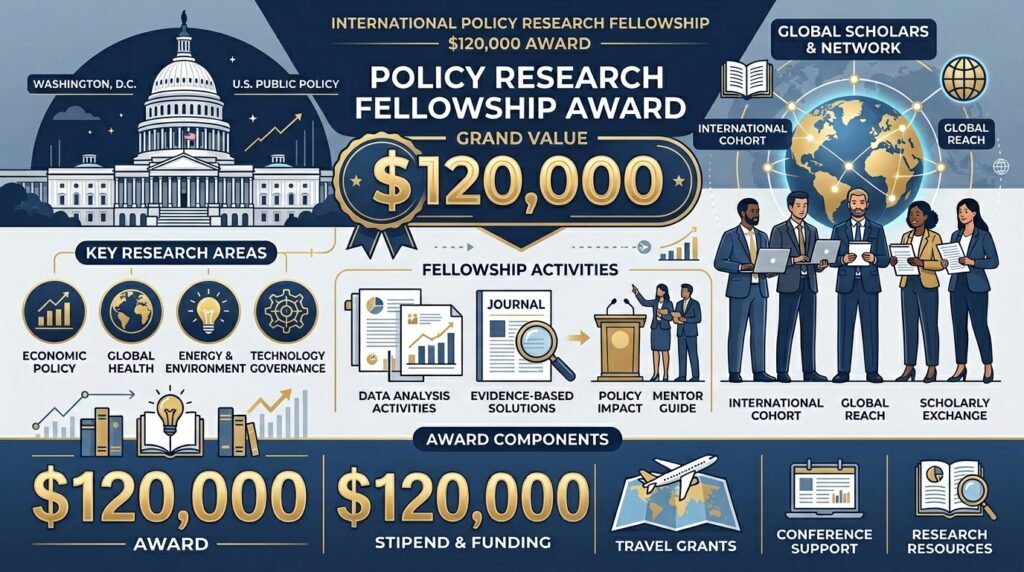 Woodrow Wilson Center Fellowship stipend $120,000 fully funded 2026 2027 policy research scholars