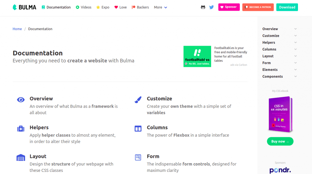 Bulma CSS