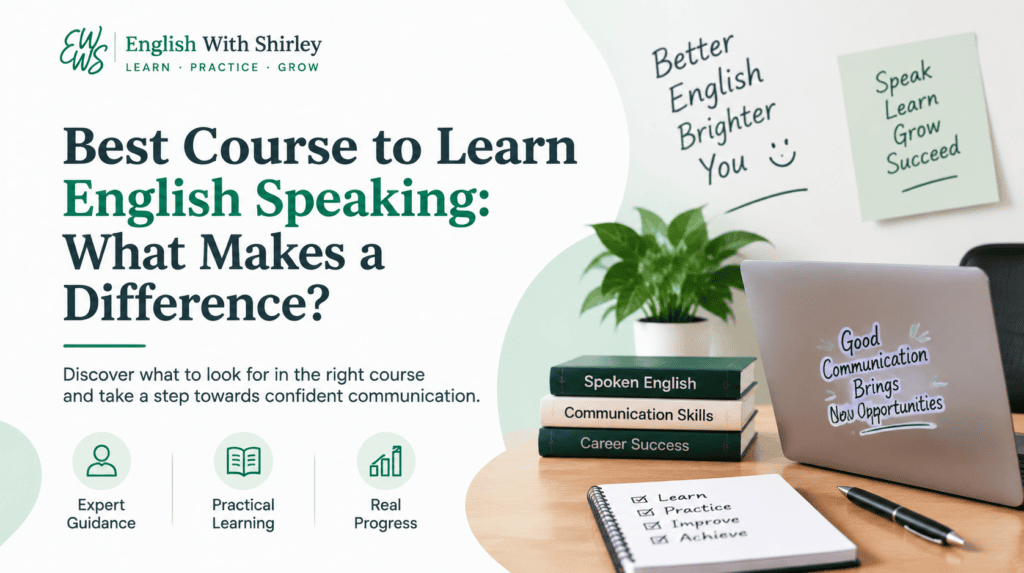 Best Course to Learn English Speaking: What Makes a Difference?