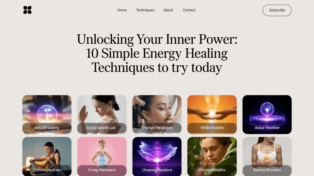 Unlocking Your Inner Power: 10 Simple energy healing techniques to Try Today