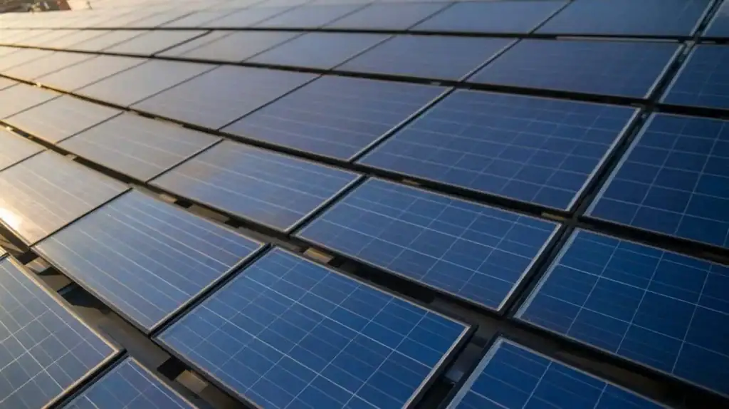 Do solar panels emit radiation close-up view of modern solar panel technology
