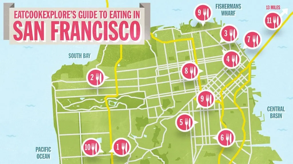 My foodie guide to San Francisco 2 San-Francisco-Foodie-Map-Eat Cook Explore