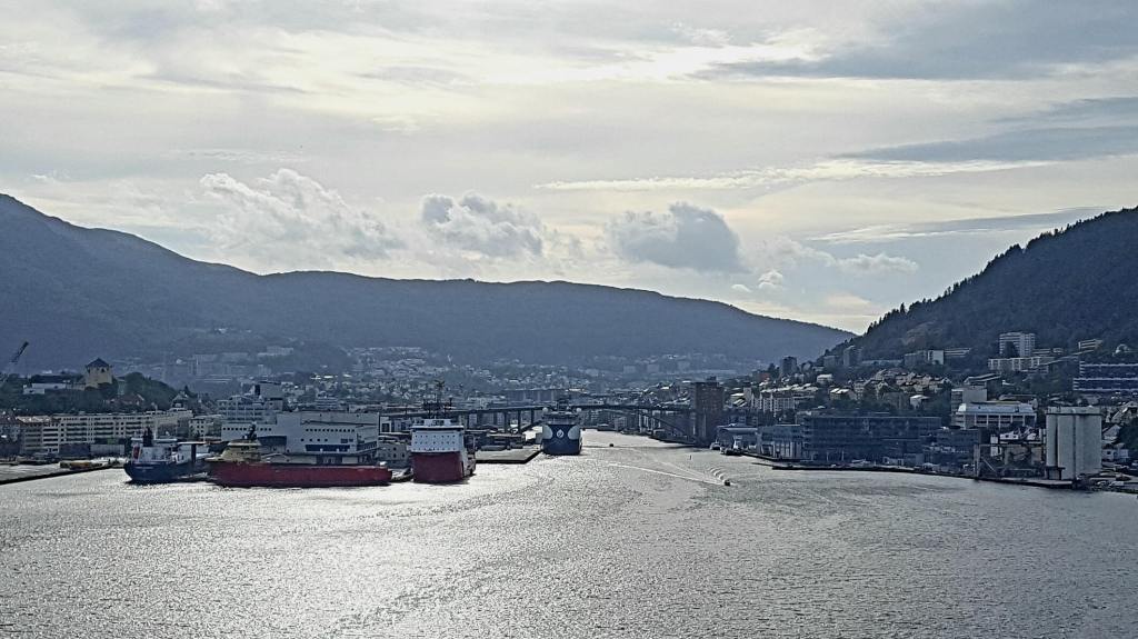 Blick auf die Bucht von Bergen