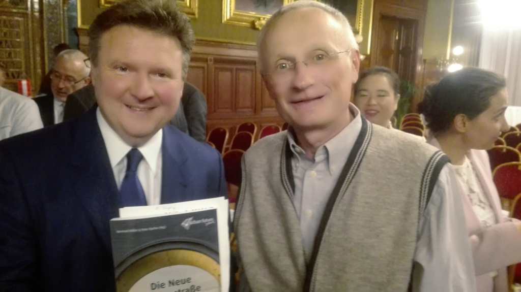 Josef Baum mit dem Wiener Bügermeister Michael Ludwig