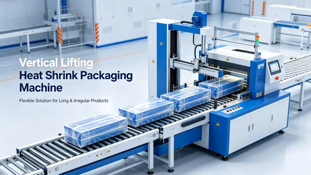 Why Vertical Lifting Heat Shrink Packaging Machine Is the Best Choice for Irregular and Long Products Packaging (2026 Industry Guide)