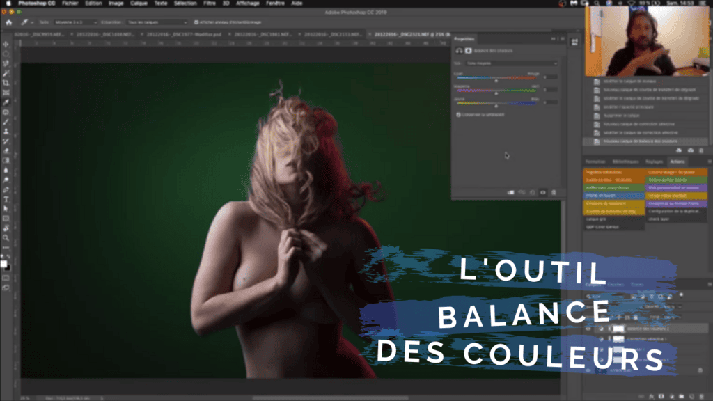 L'outil balance des couleurs
