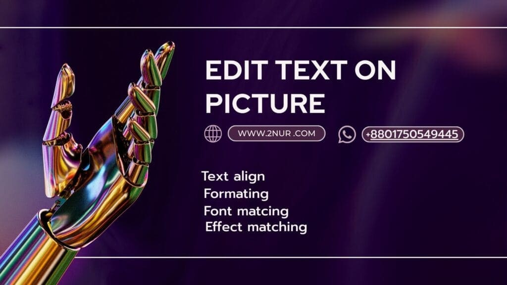 Edit text on picture professionally using Photoshop