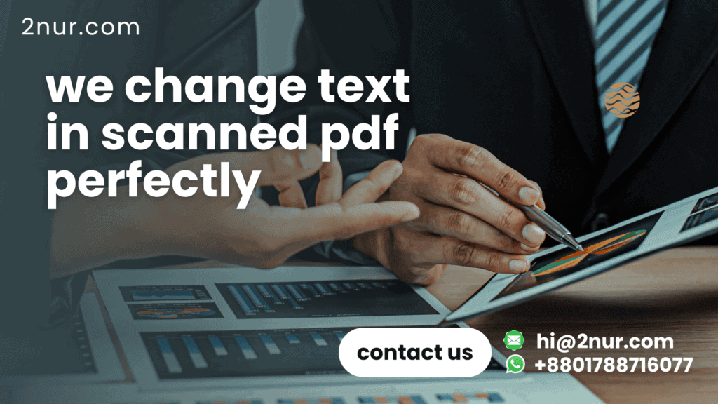 change text in scanned pdf