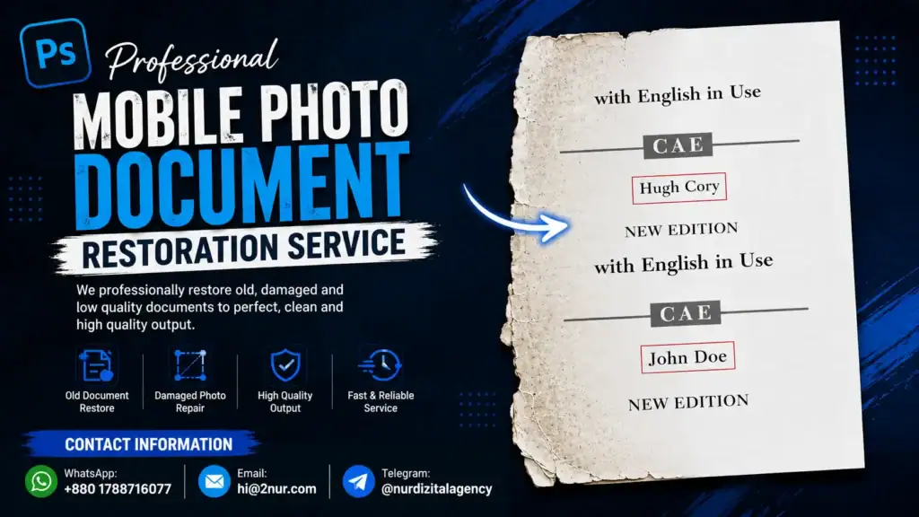 Professional Mobile Photo Document Restoration