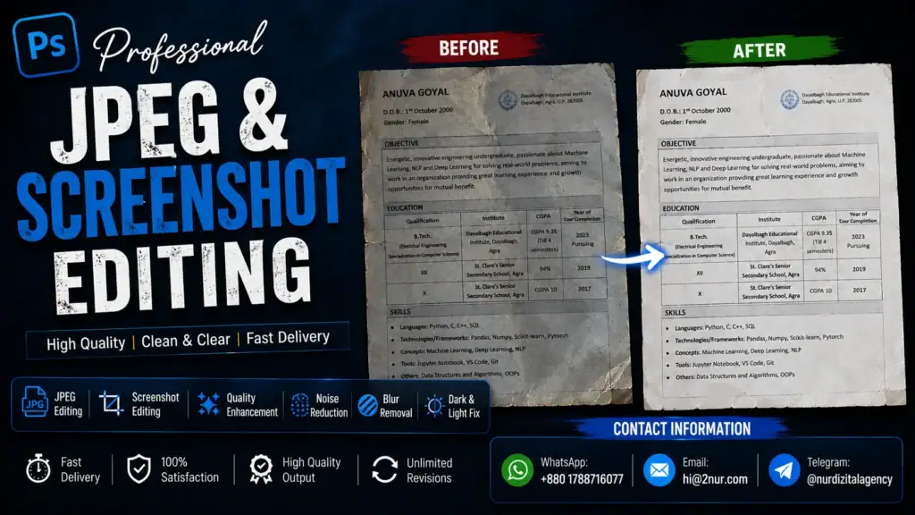 Professional Image Text & Screenshot Editing