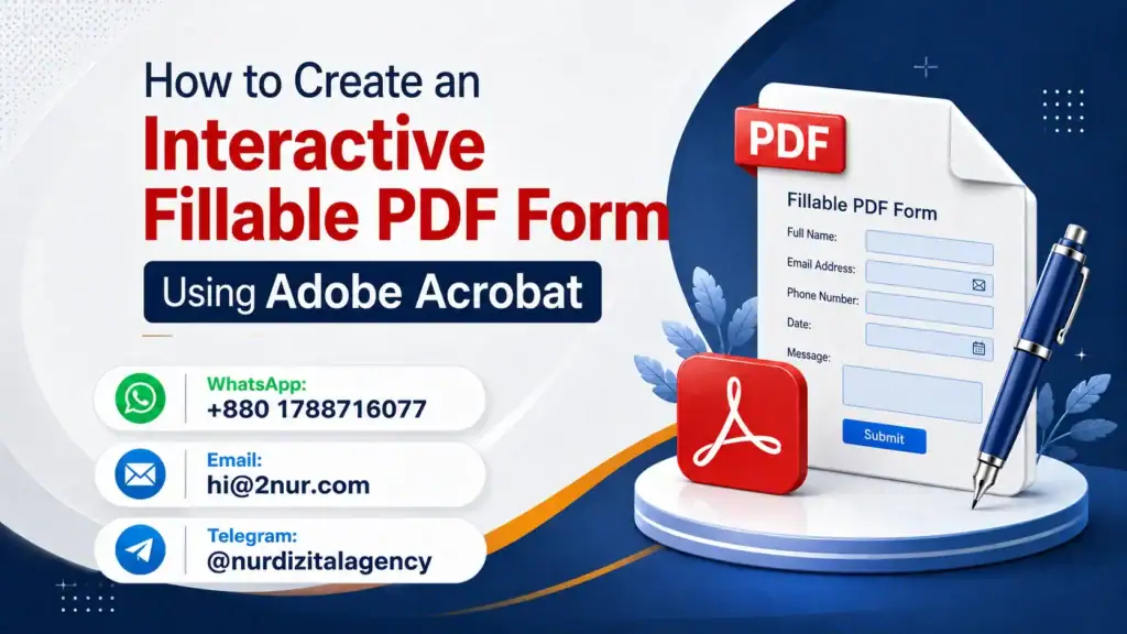 How to Create an Interactive Fillable PDF Form Using Adobe Acrobat