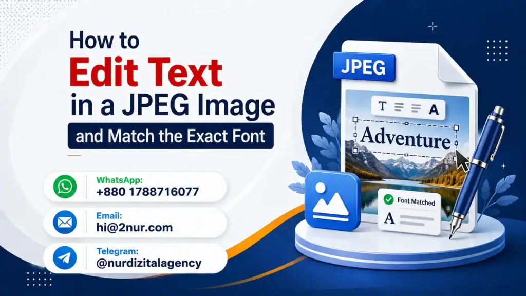 How to Edit Text in a JPEG Image and Match the Exact Font