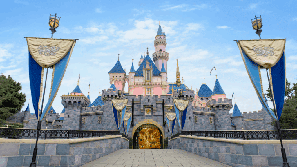 Sleeping Beauty Castle at Disneyland Resort, a magical vacation destination in California.