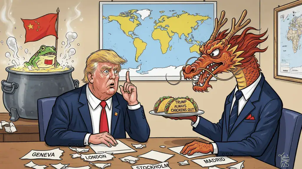 Trump Always Chickens Out